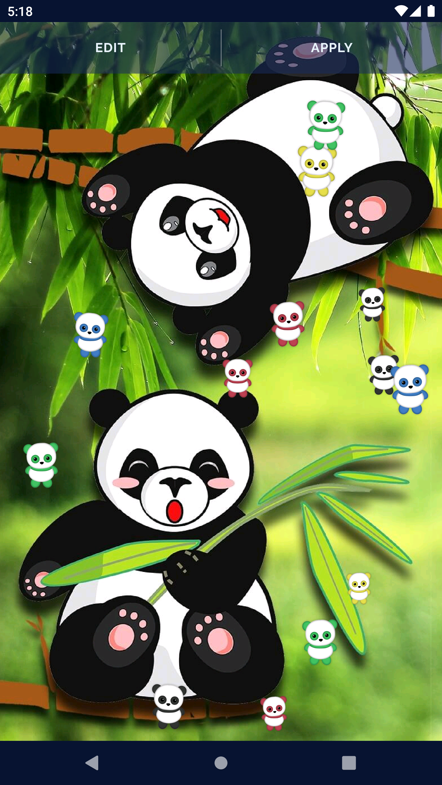 Panda Kawaii Live Wallpaper Screenshot4