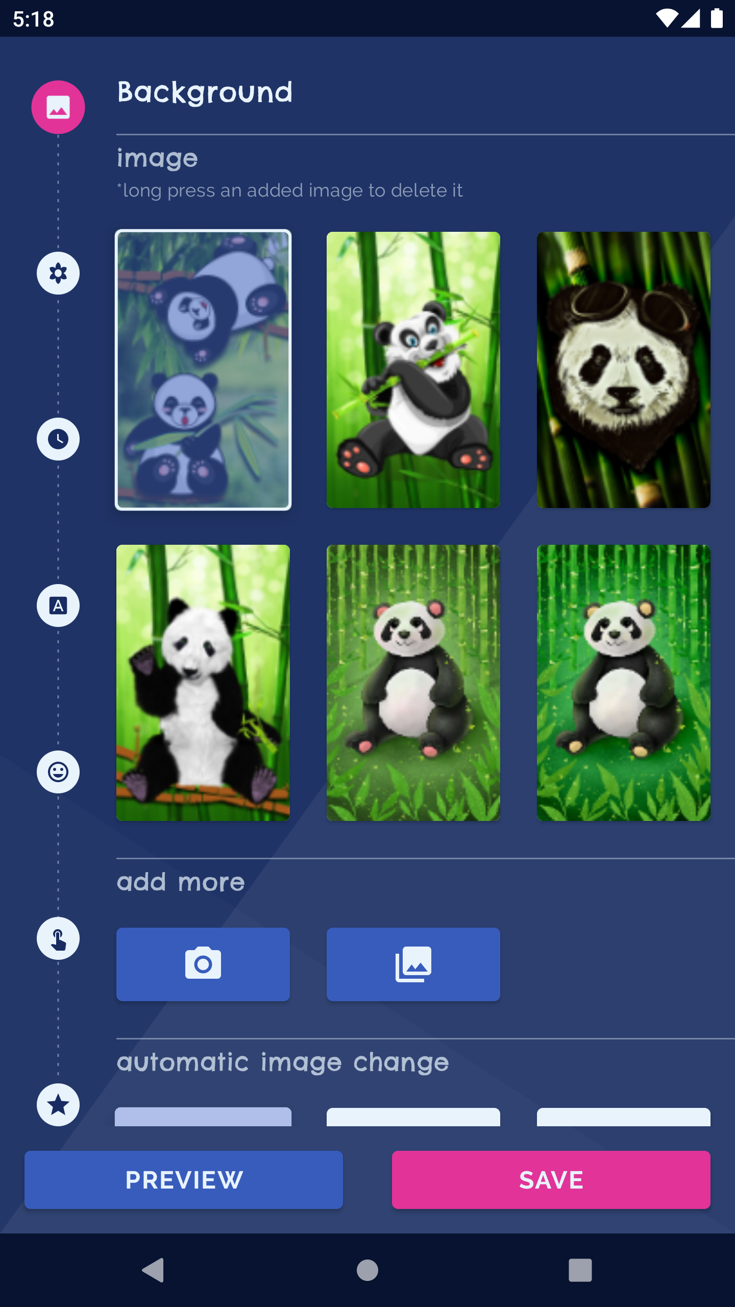 Panda Kawaii Live Wallpaper Screenshot1