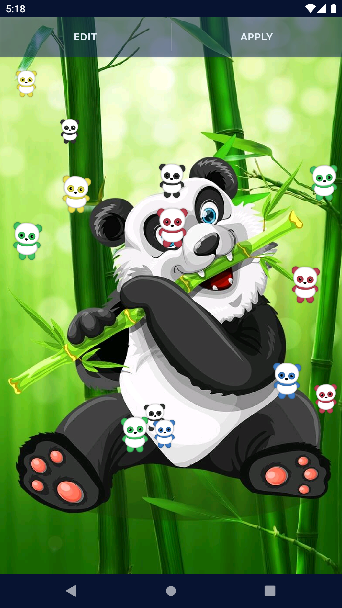 Panda Kawaii Live Wallpaper Screenshot8