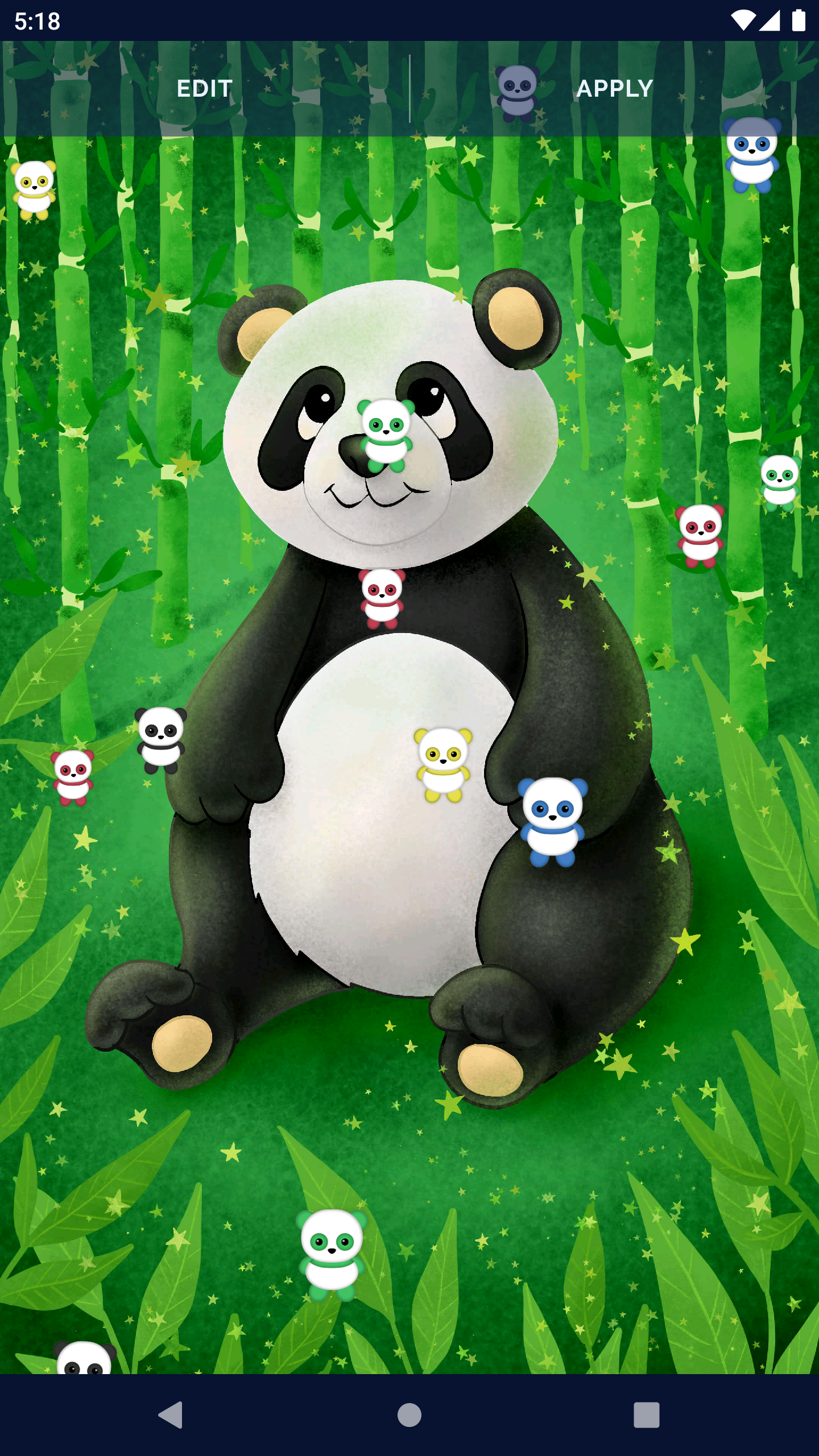 Panda Kawaii Live Wallpaper Screenshot7