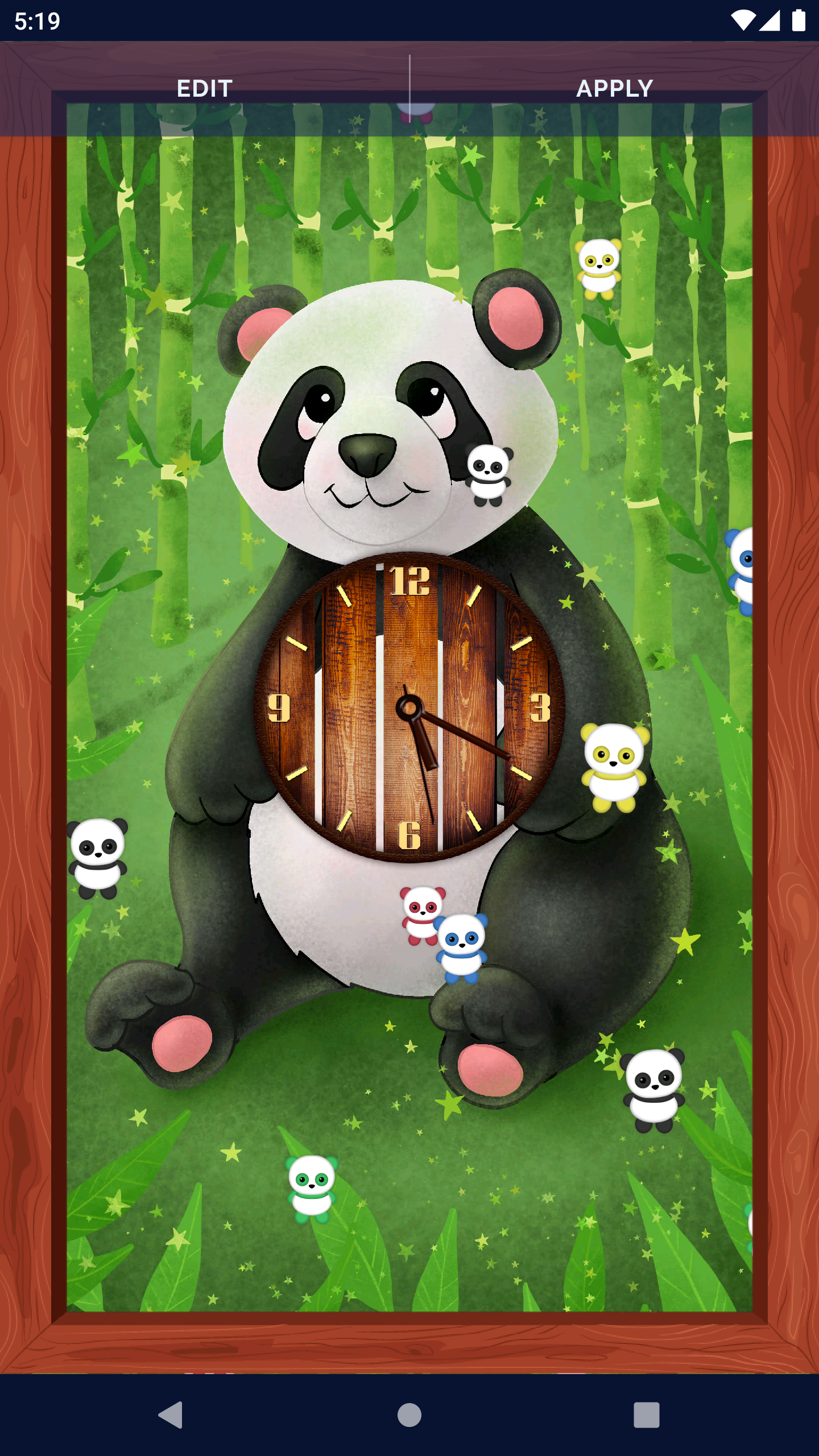 Panda Kawaii Live Wallpaper Screenshot3