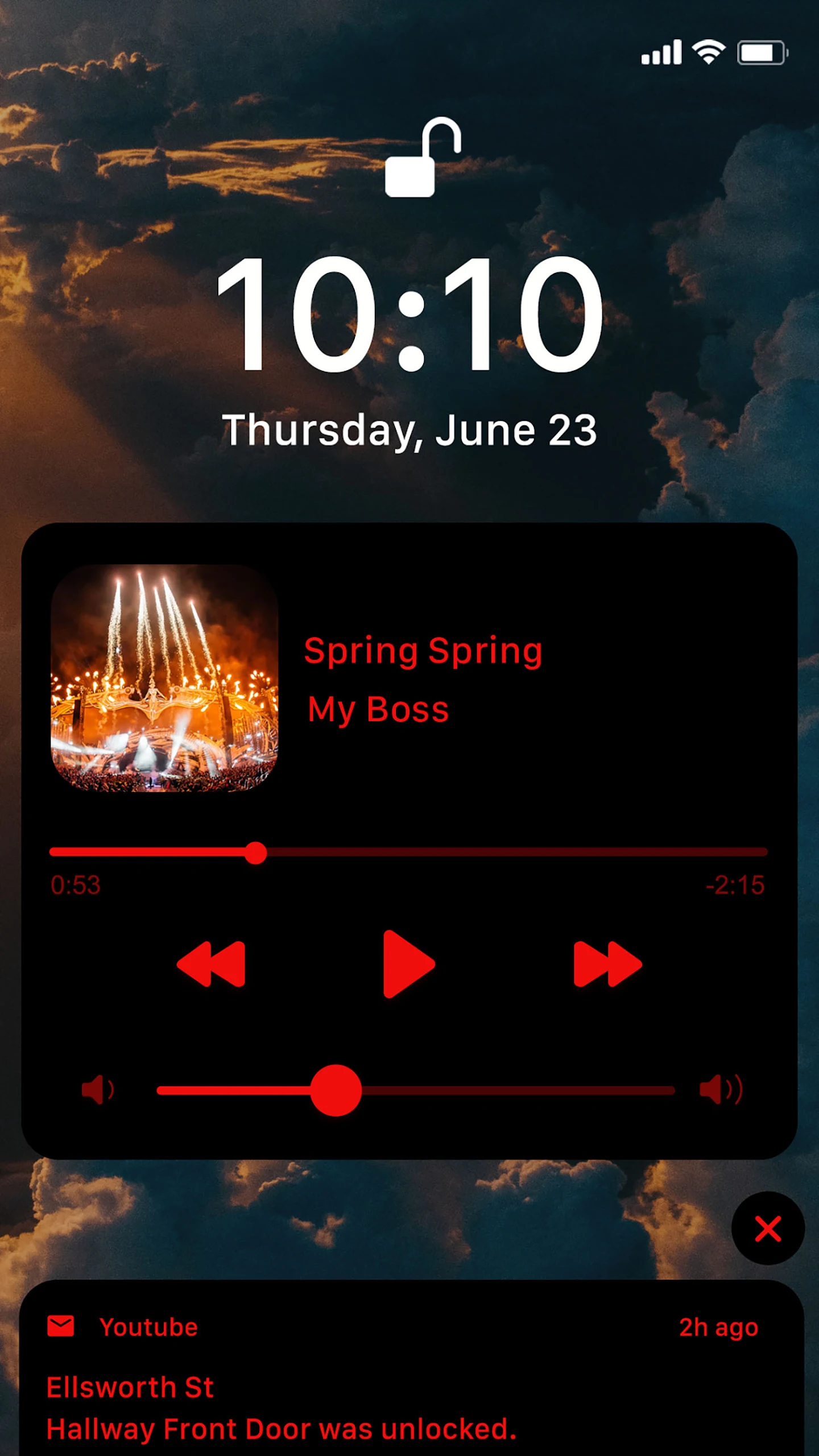 Wow Red Black Theme, Icon Pack Screenshot4
