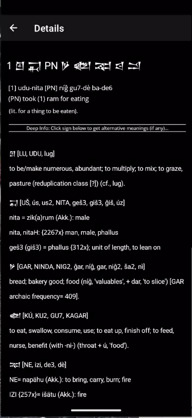 Cuneiform Dictionary Screenshot5