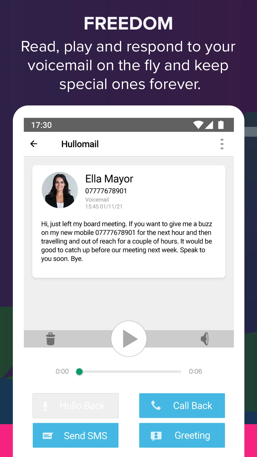 Hullomail Voicemail Screenshot4
