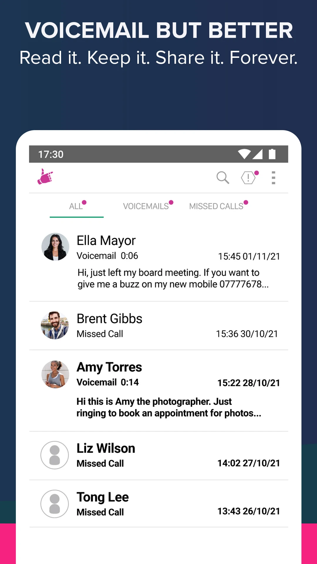 Hullomail Voicemail Screenshot2