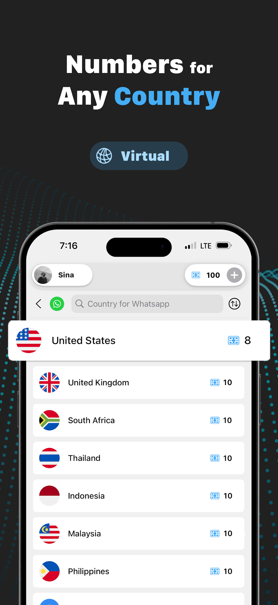 VSim - SMS Verification Screenshot3