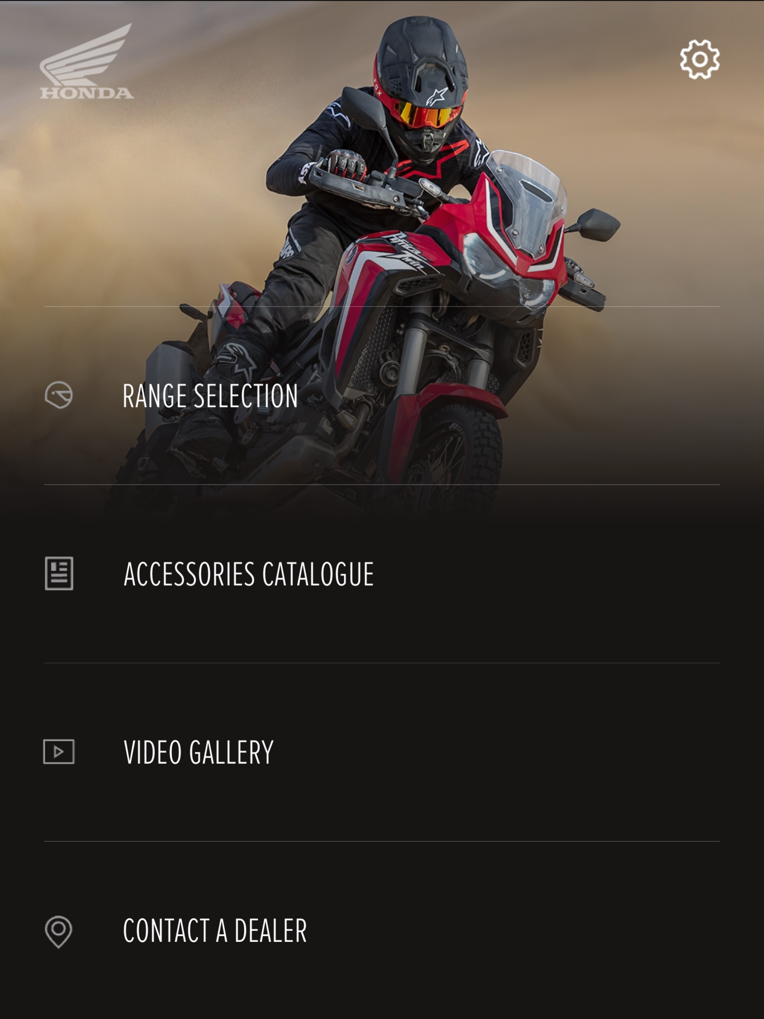 Honda Motorcycles Europe Screenshot8