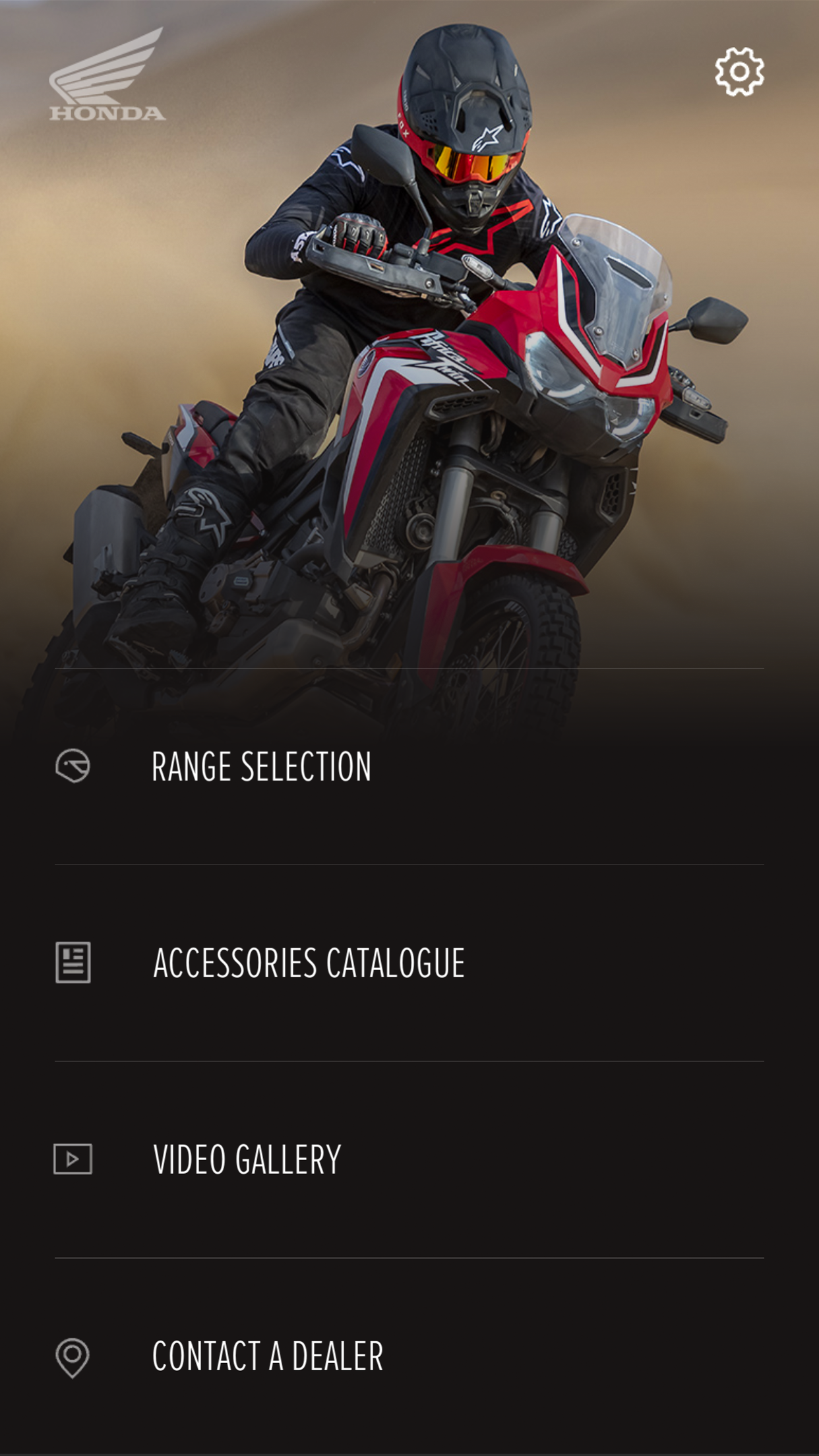 Honda Motorcycles Europe Screenshot1