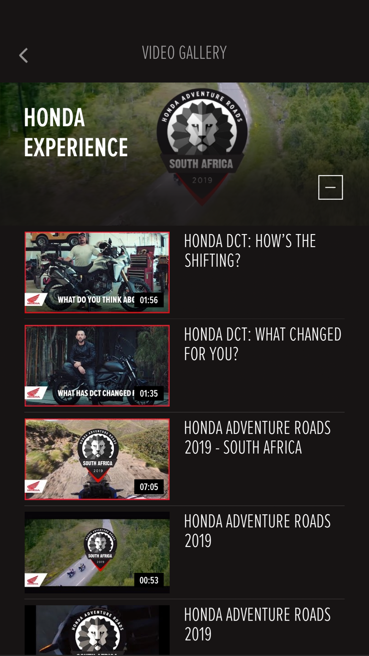 Honda Motorcycles Europe Screenshot7