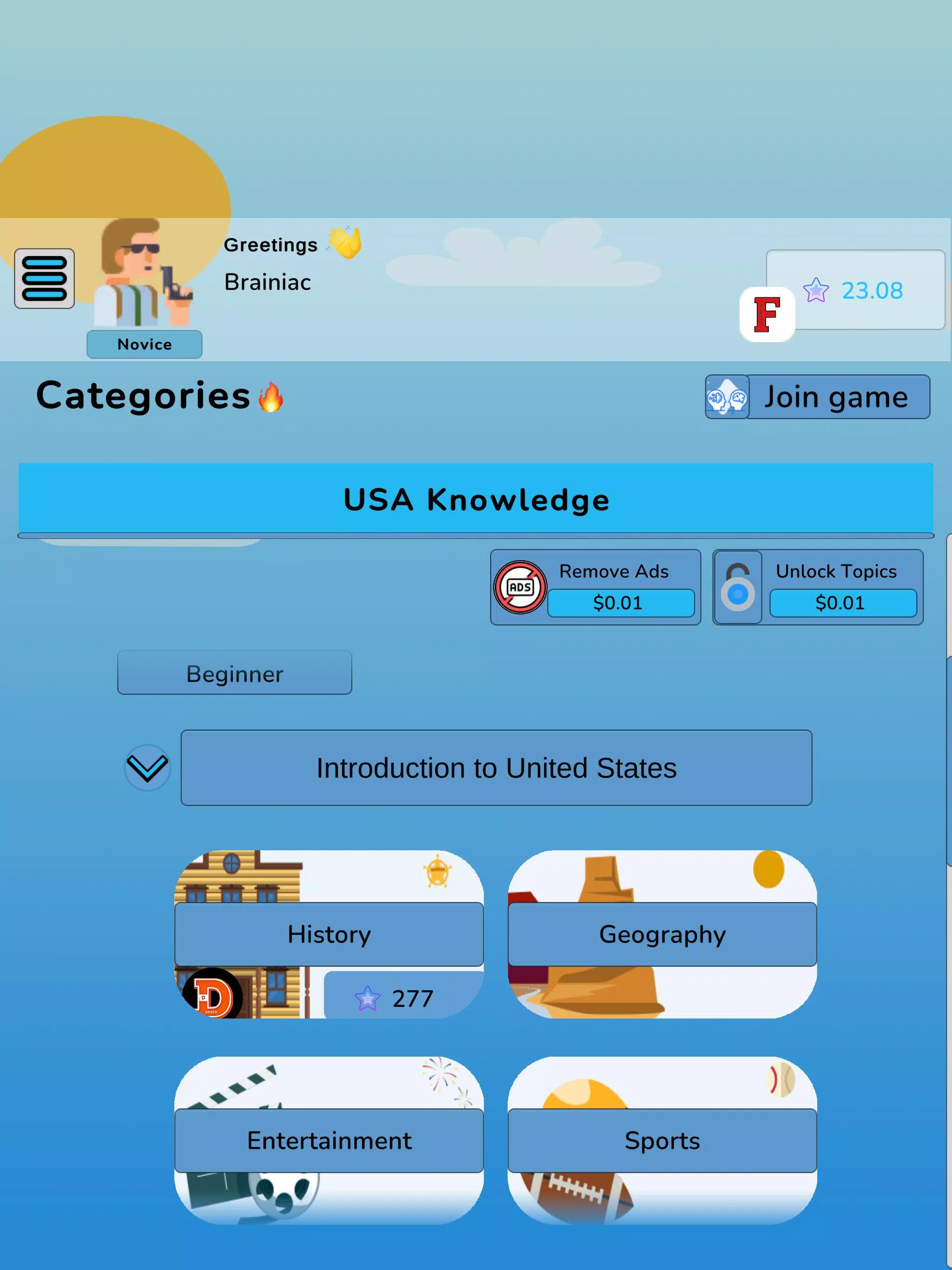 United States Knowledge Quiz Screenshot8