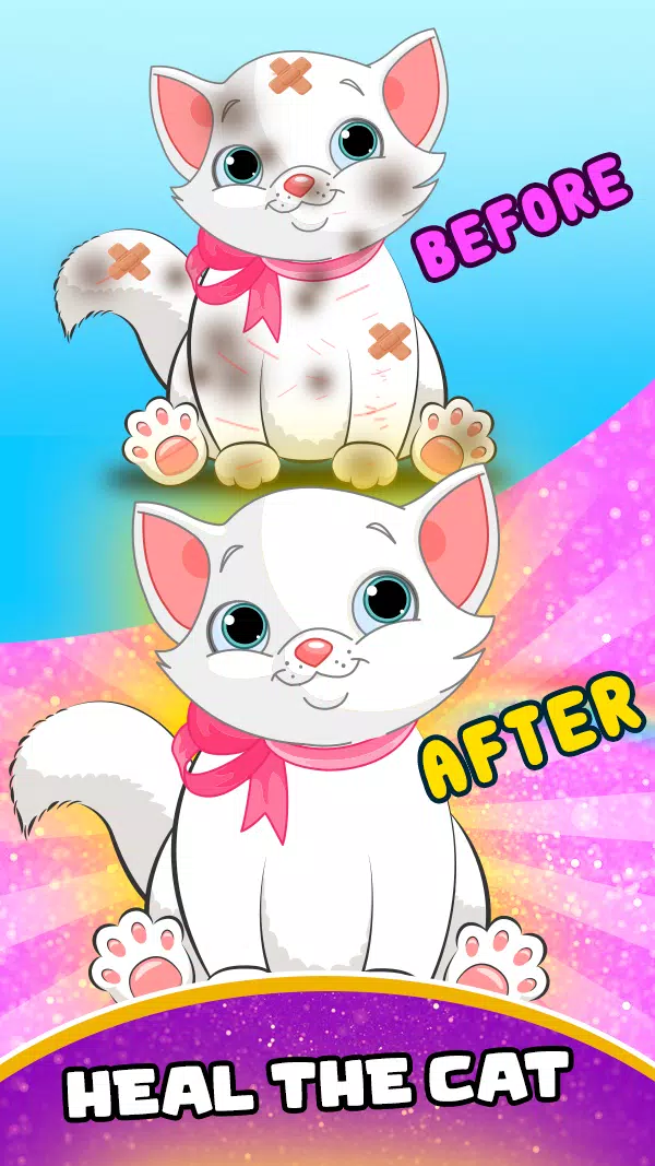 Rescue Cat - Pet Grooming Game Screenshot1