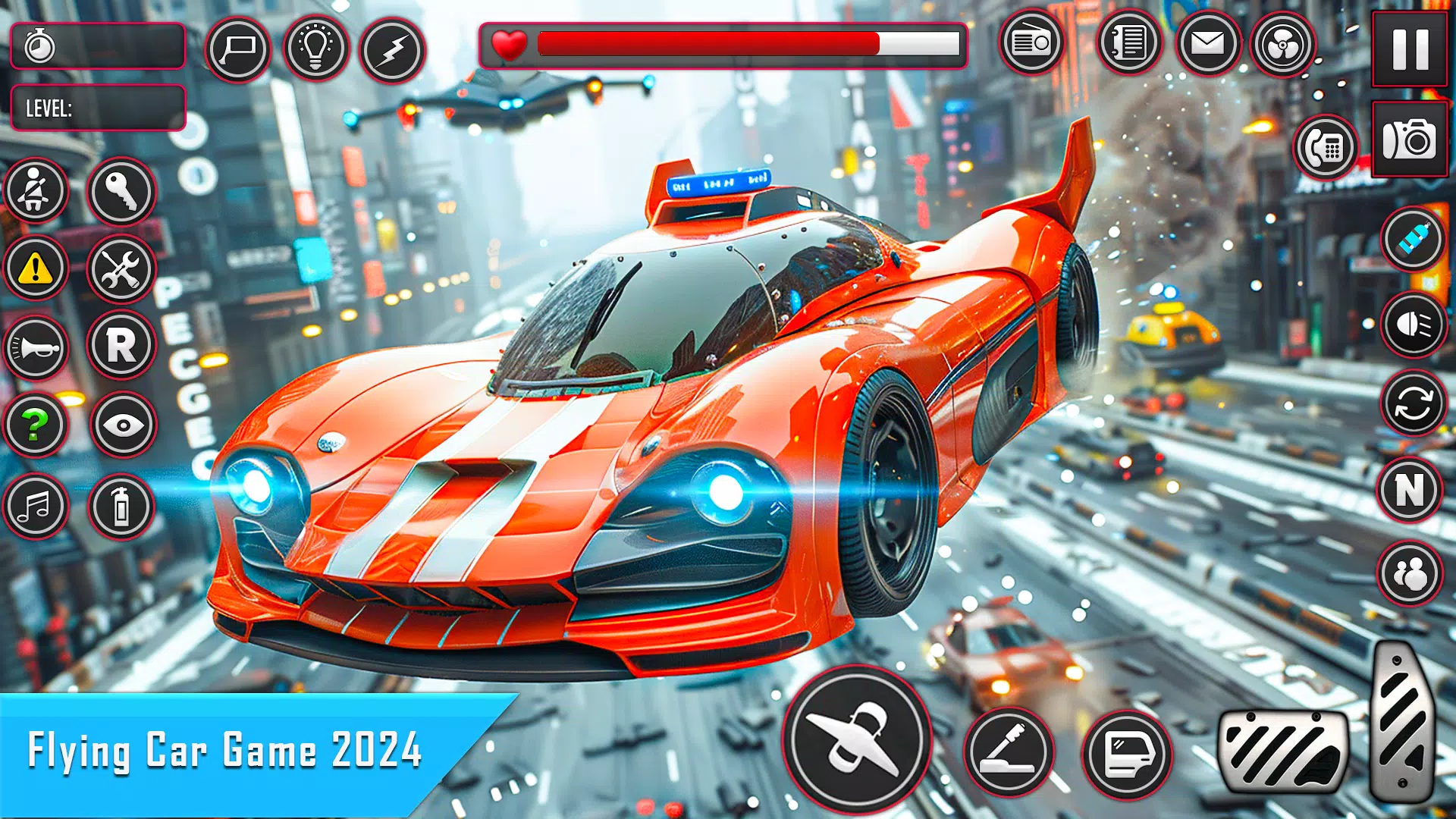 Real Flying Car Robot Shooting Screenshot3