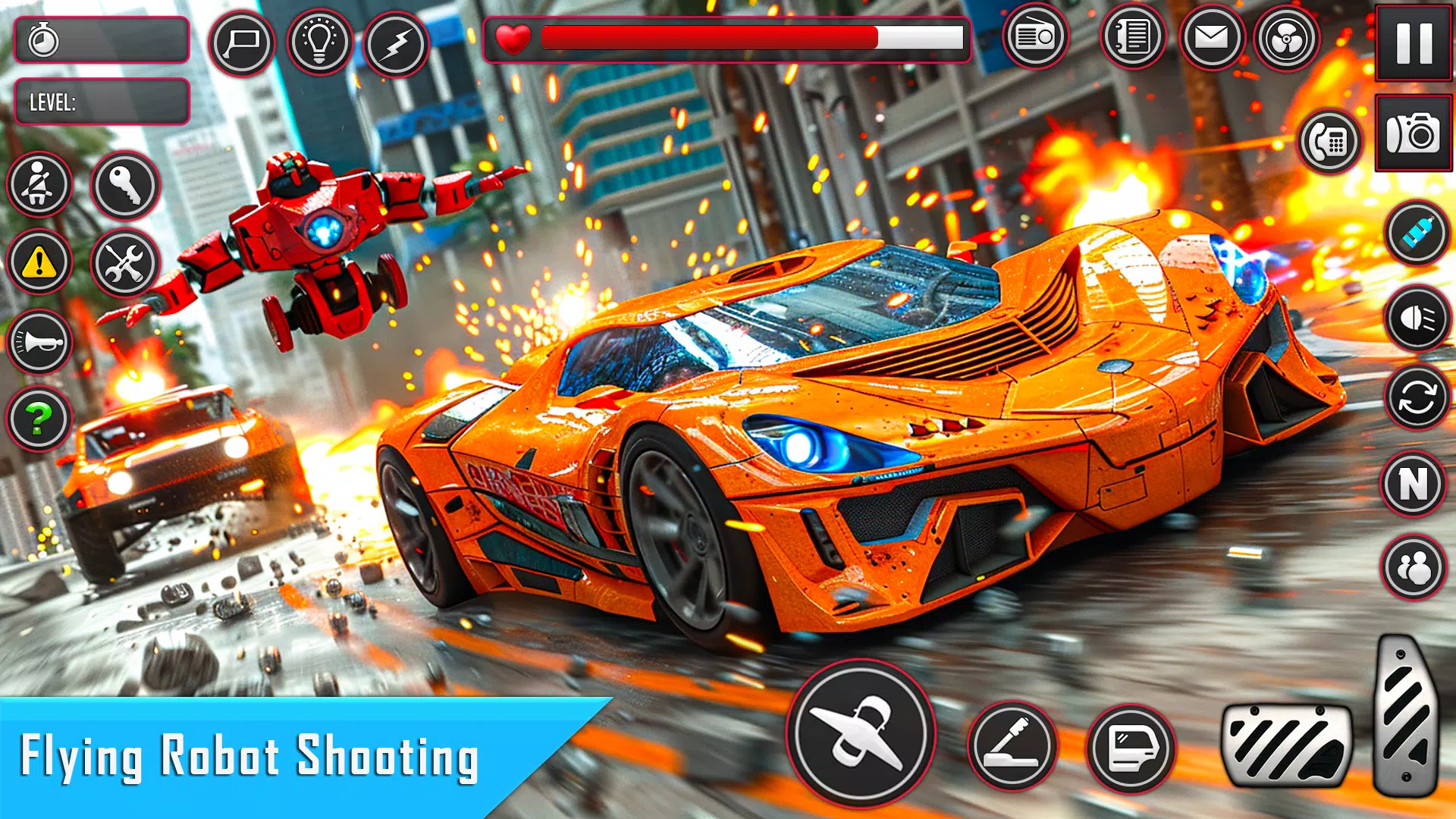Real Flying Car Robot Shooting Screenshot1