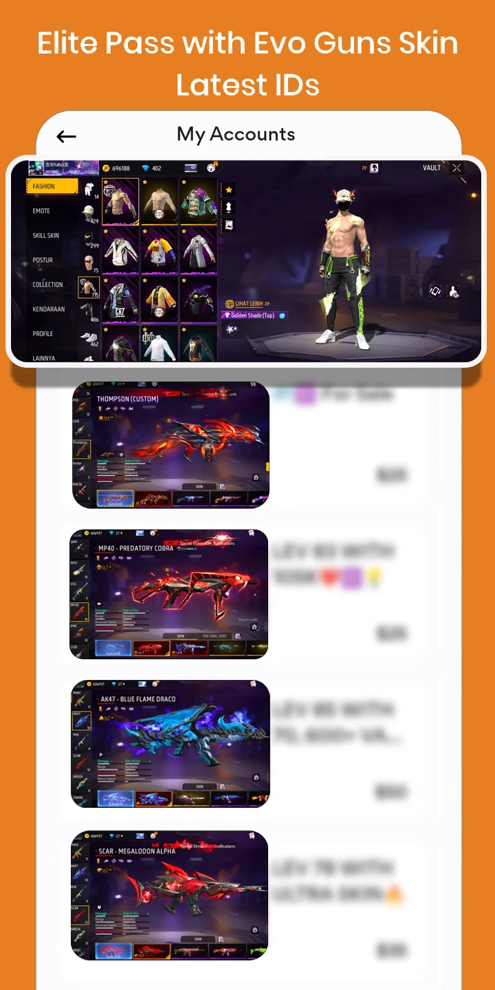 FFF FF ID Selling & Buying App Screenshot2