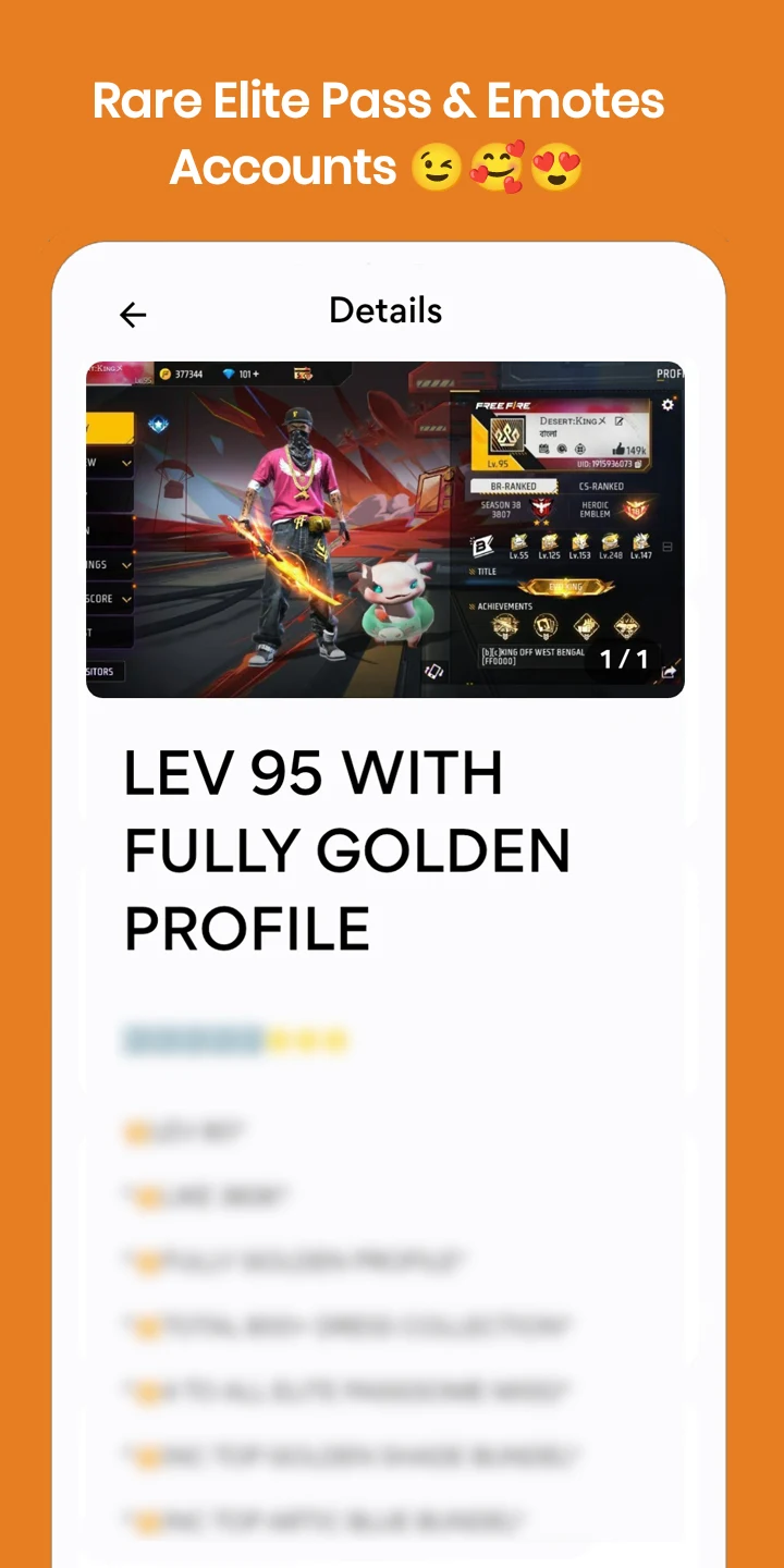 FFF FF ID Selling & Buying App Screenshot3