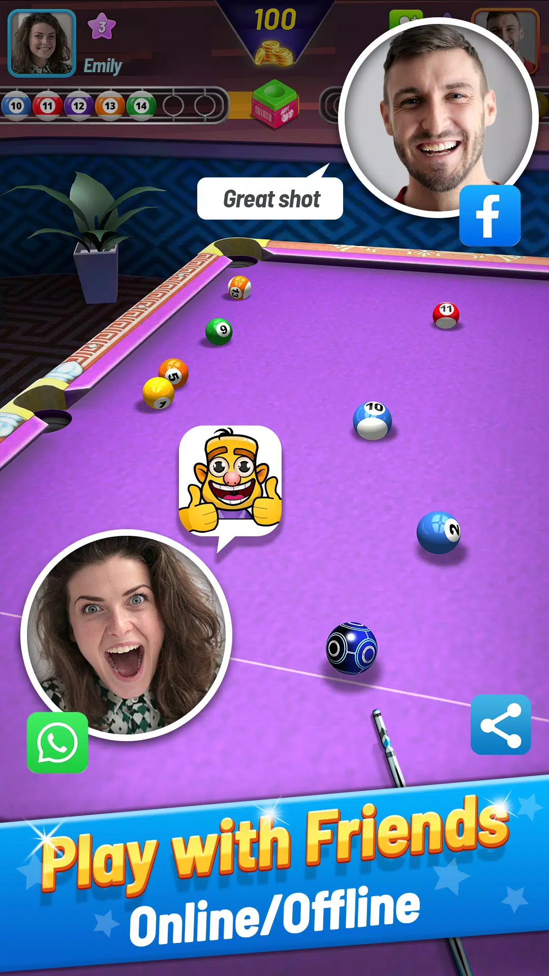 8 Ball Shoot It All - 8 Pool Screenshot3