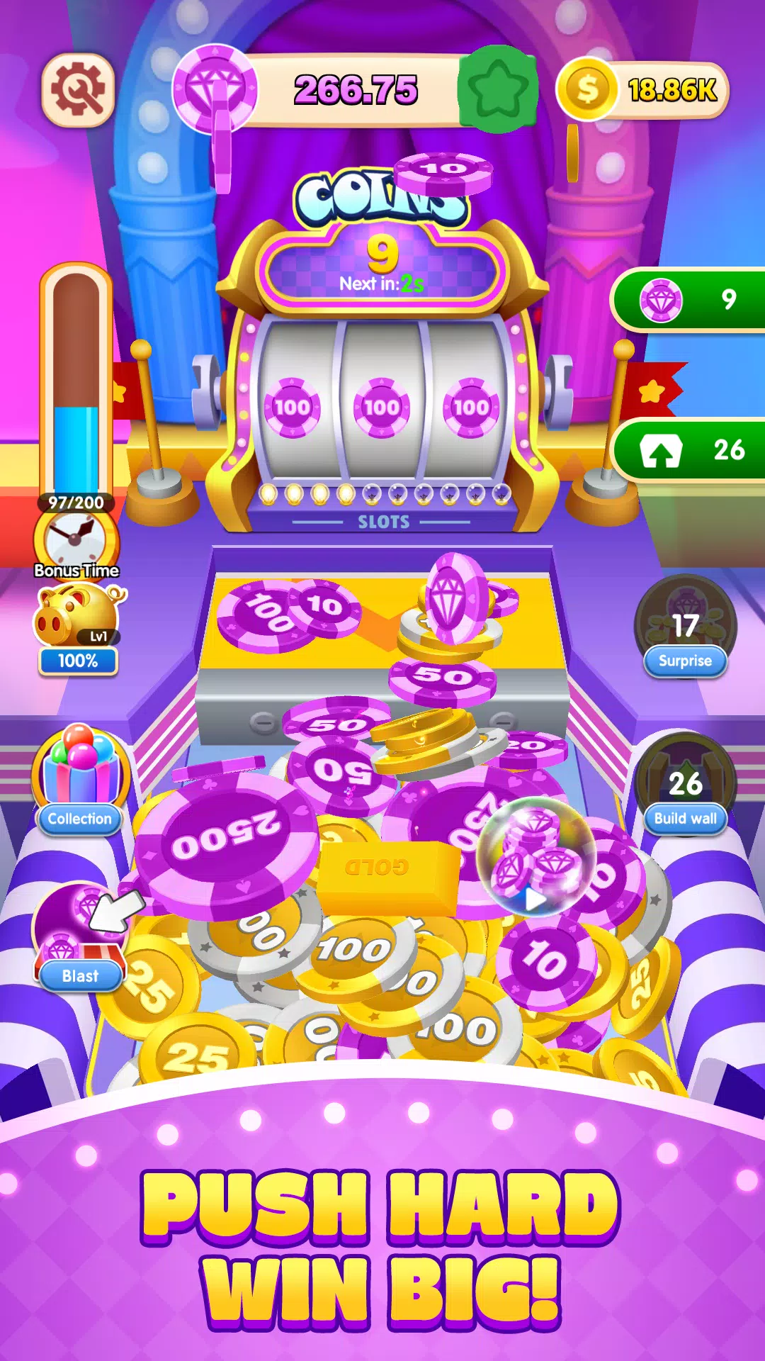 Pusher Pop Coins Lucky Slots Screenshot2