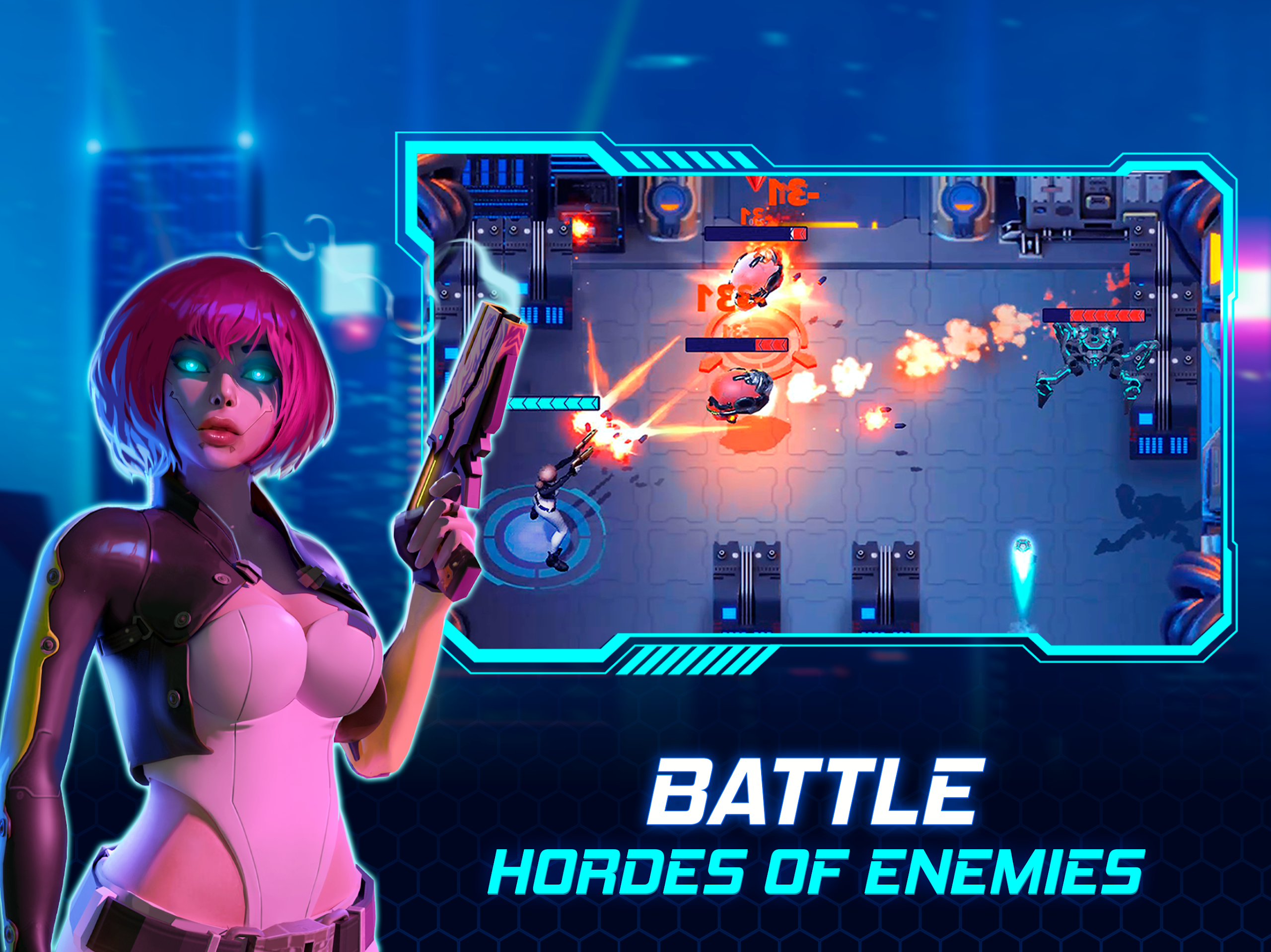 Cyberpunk Hero: Epic Roguelike Screenshot14