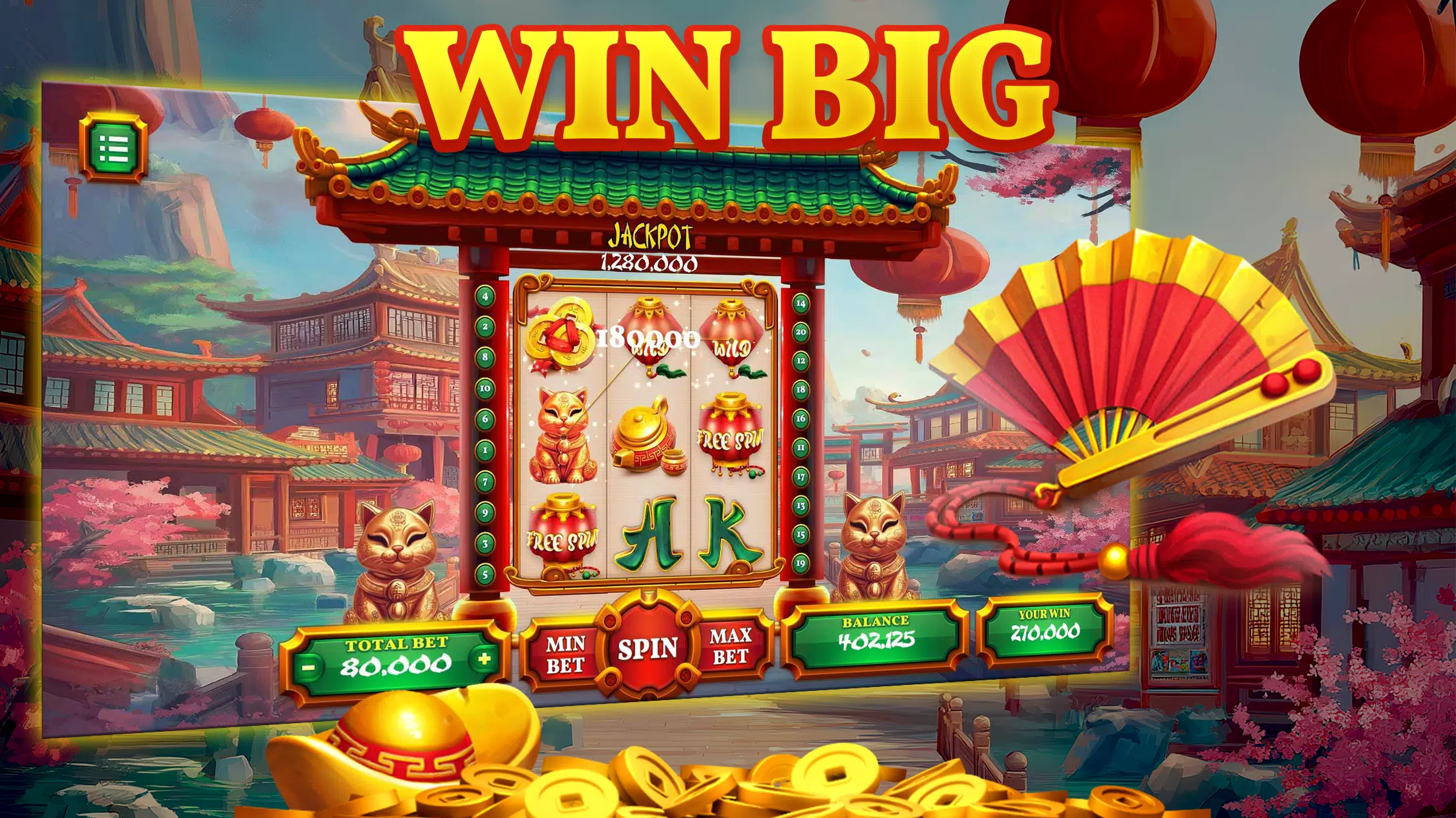 Golden Maneki Slots Screenshot2