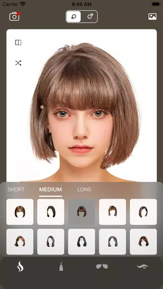 AI Hairstyle Try On・Bangs・Wigs Screenshot1