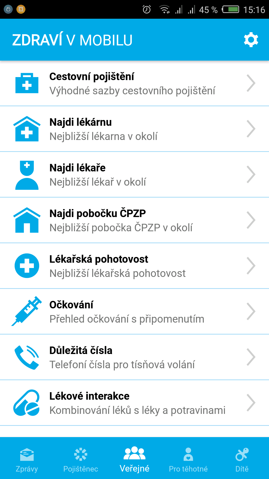 Zdraví v mobilu Screenshot1