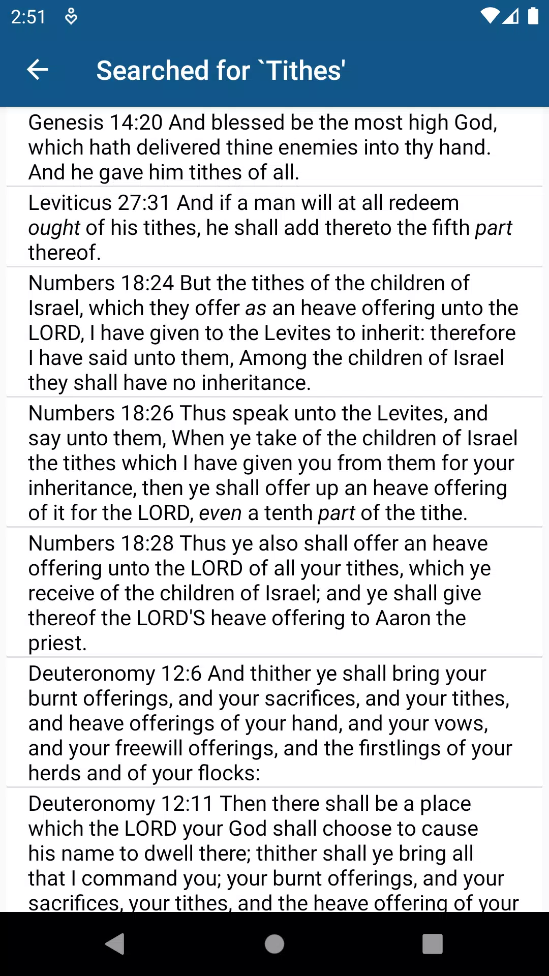 Bible Strongs Concordance +KJV Screenshot5