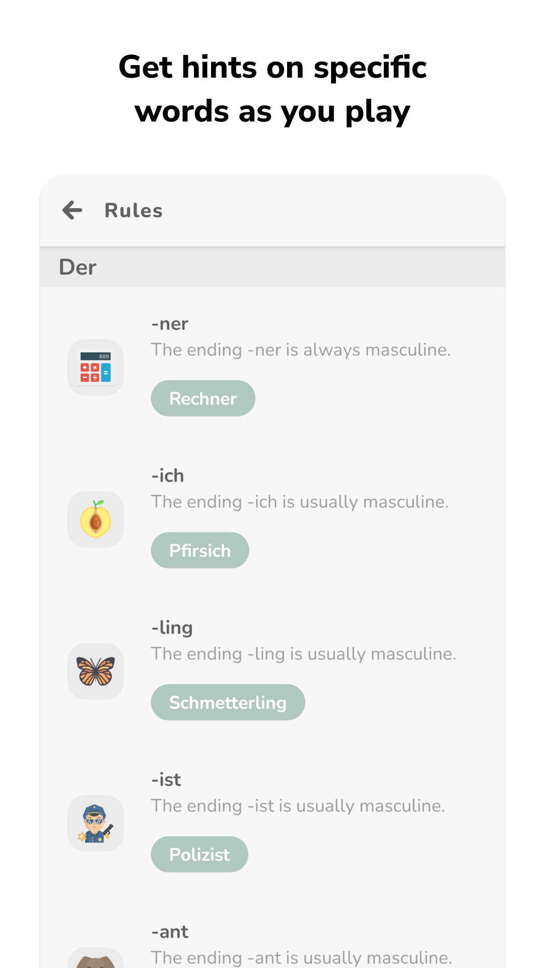 Der Die Das - German Articles Screenshot3