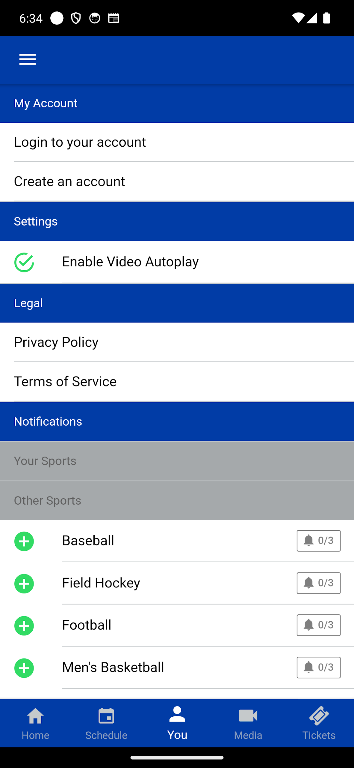 The ACC App Screenshot2