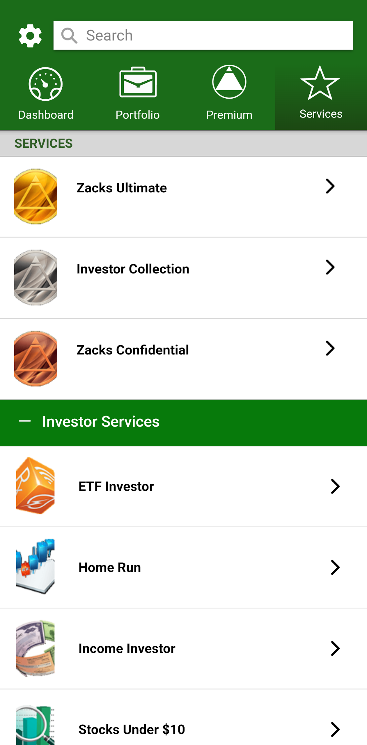 Zacks Stock Research Screenshot2