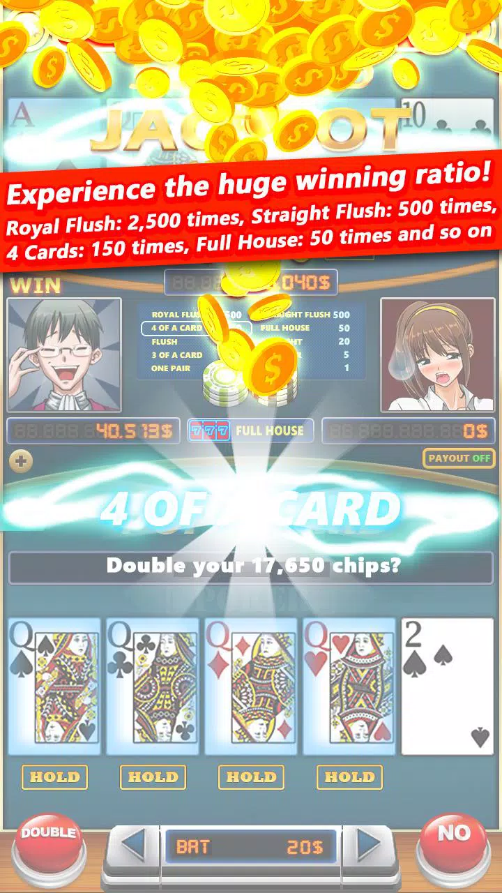 Video Poker Battle Poker Screenshot1