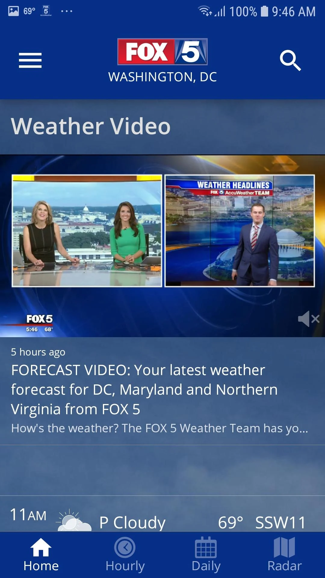 FOX 5 Washington DC: Weather Screenshot2