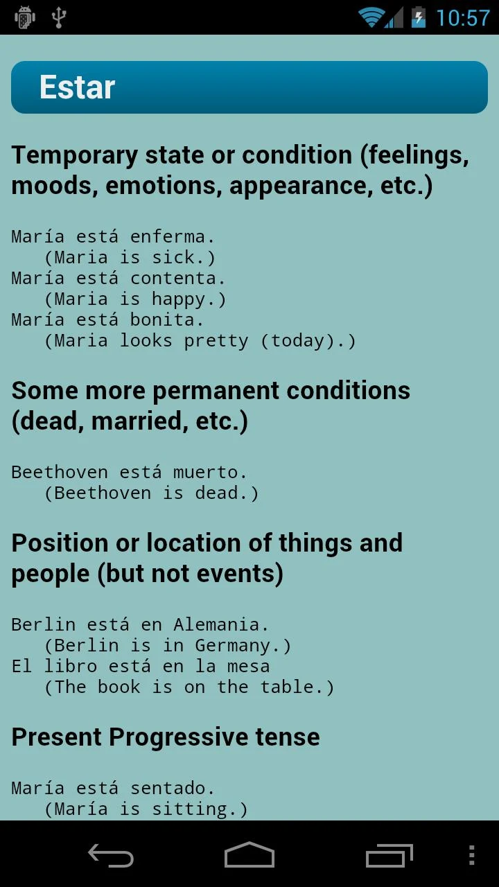 Spanish Verbs Screenshot7
