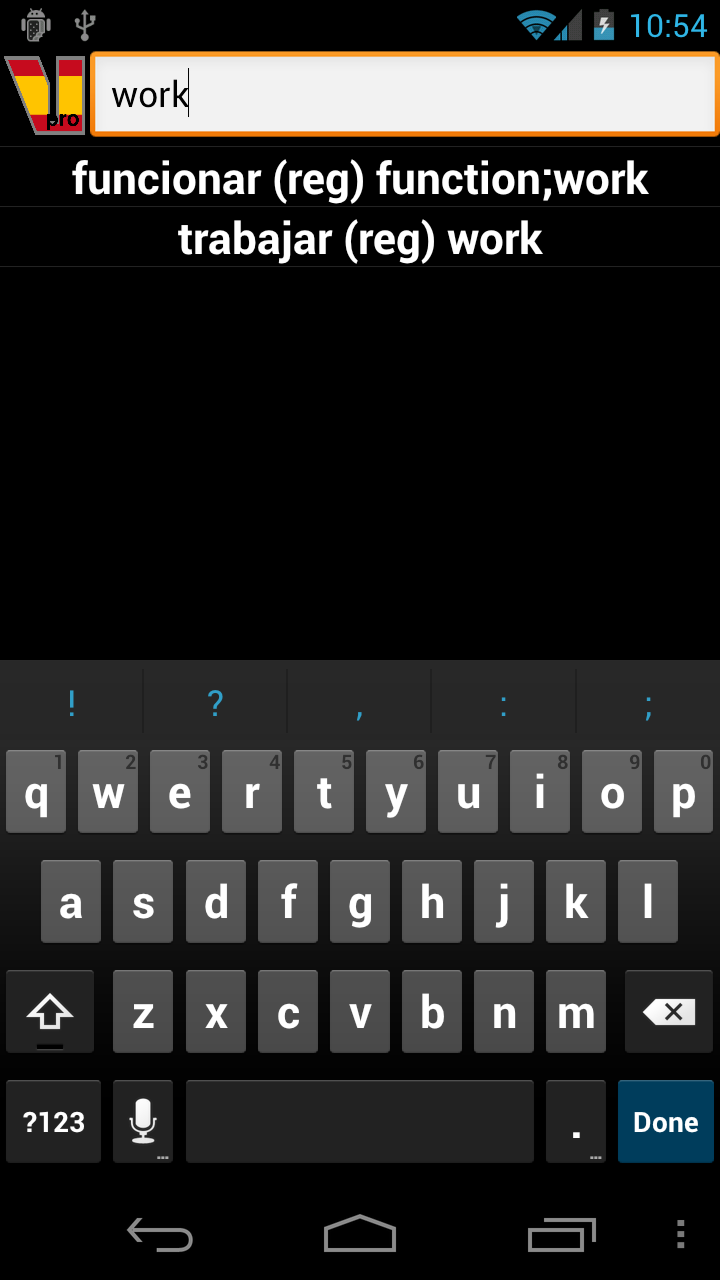 Spanish Verbs Screenshot4