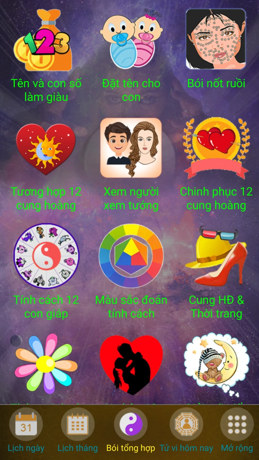 Bói Tổng Hợp - Tử Vi Toàn Tập Screenshot9