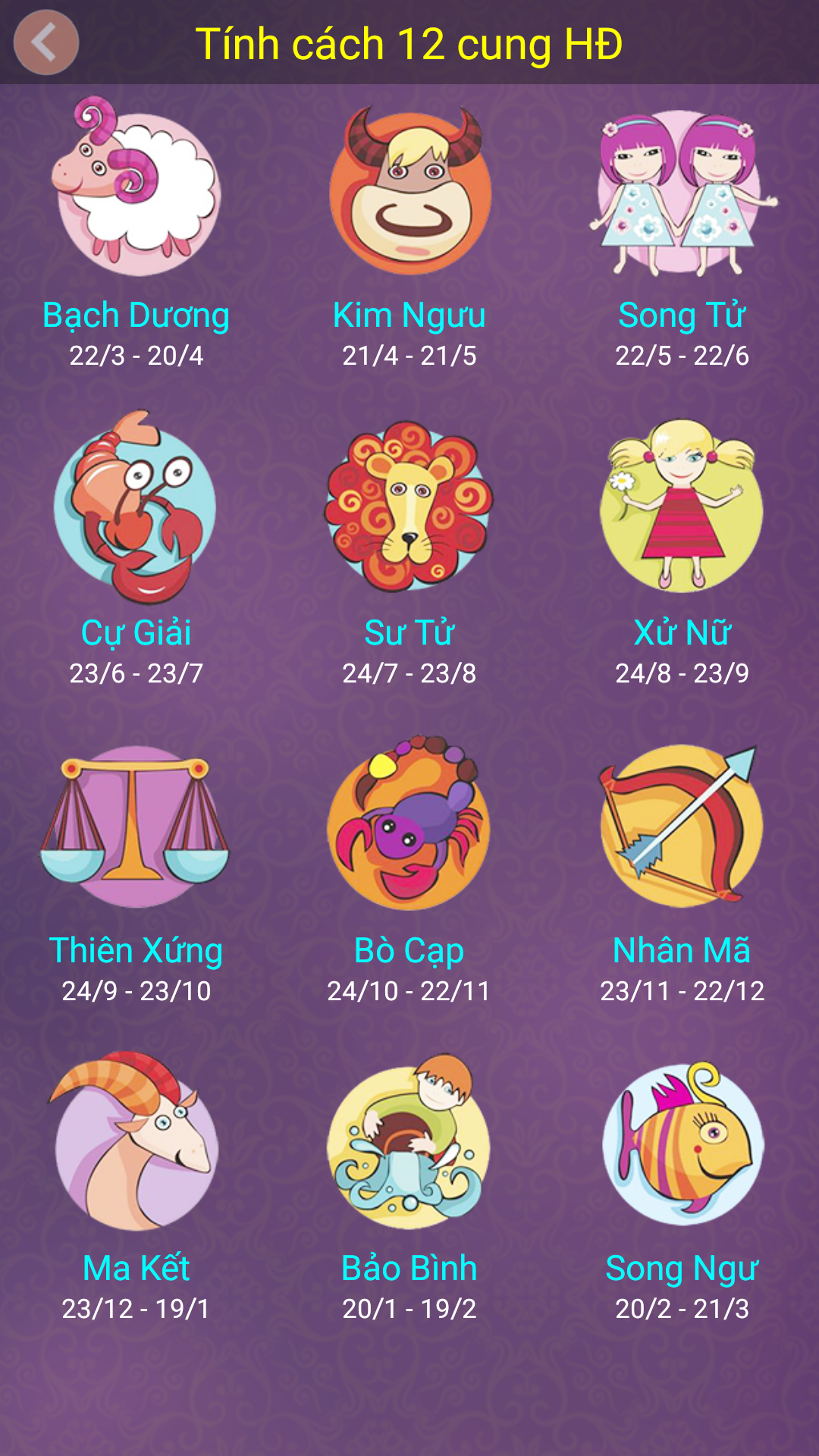 Bói Tổng Hợp - Tử Vi Toàn Tập Screenshot11