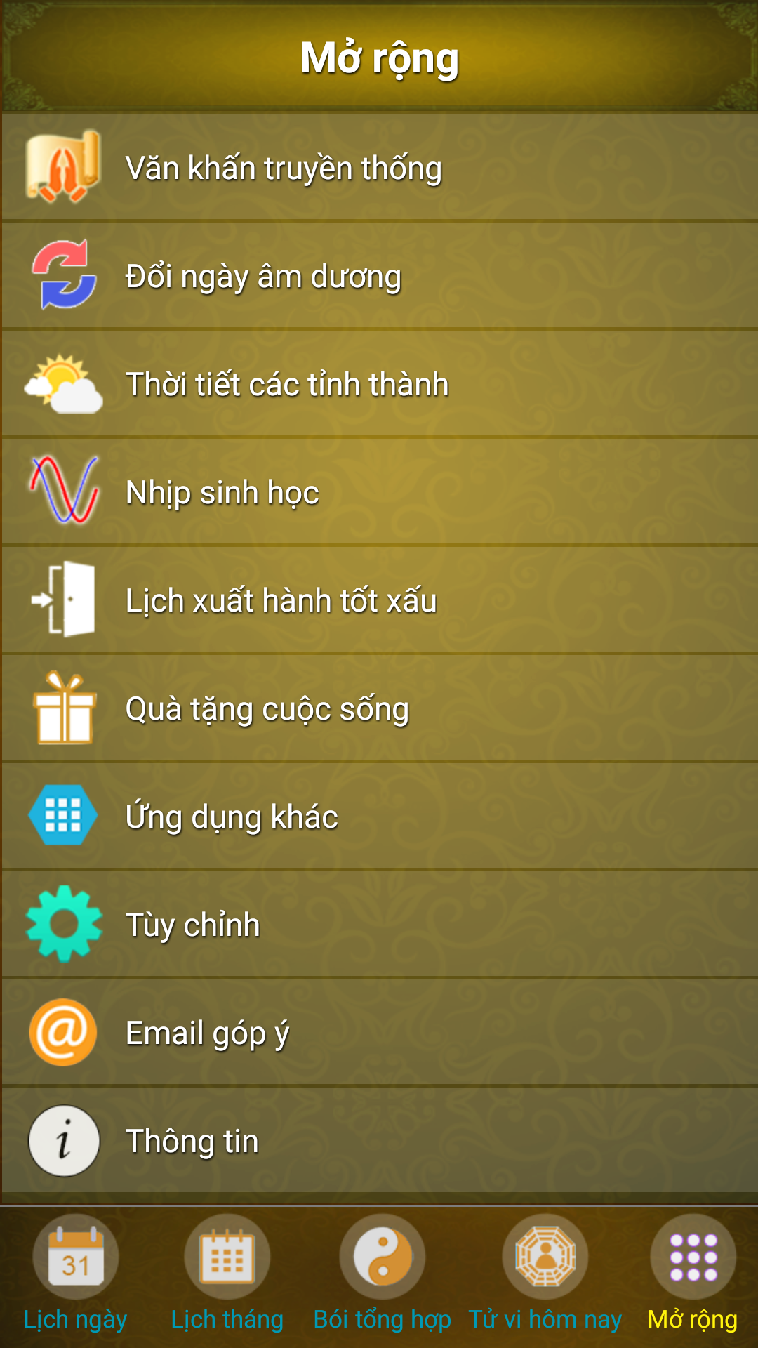 Bói Tổng Hợp - Tử Vi Toàn Tập Screenshot5