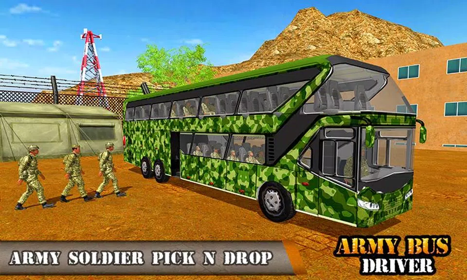 Army Bus Transporter Coach Fun Screenshot1