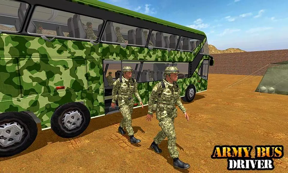 Army Bus Transporter Coach Fun Screenshot4