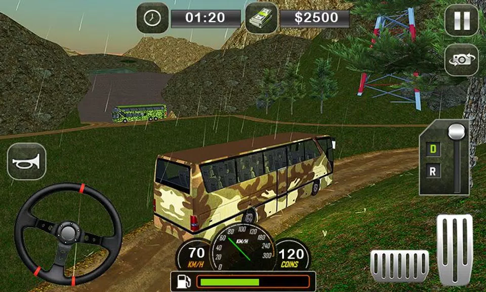 Army Bus Transporter Coach Fun Screenshot3