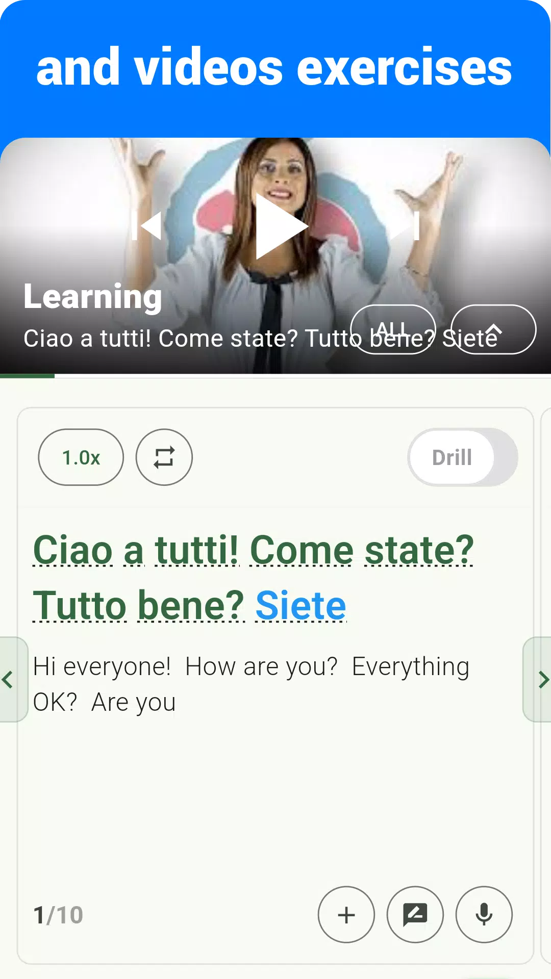 Italian Listening & Speaking Screenshot5