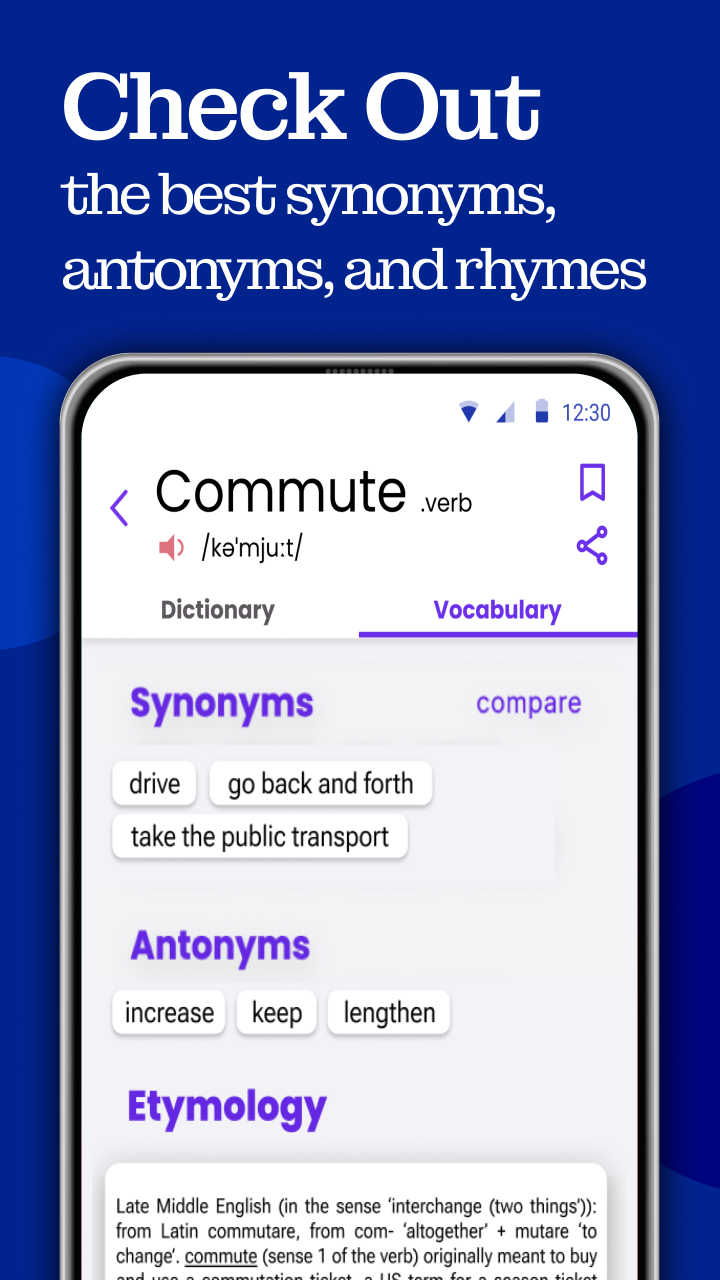English Dictionary : Thesaurus Screenshot3