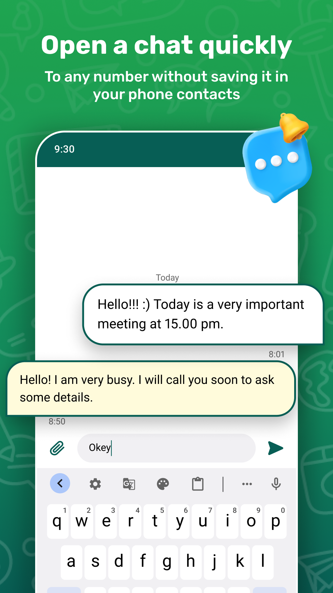 Direct Chat & Messaging Screenshot2