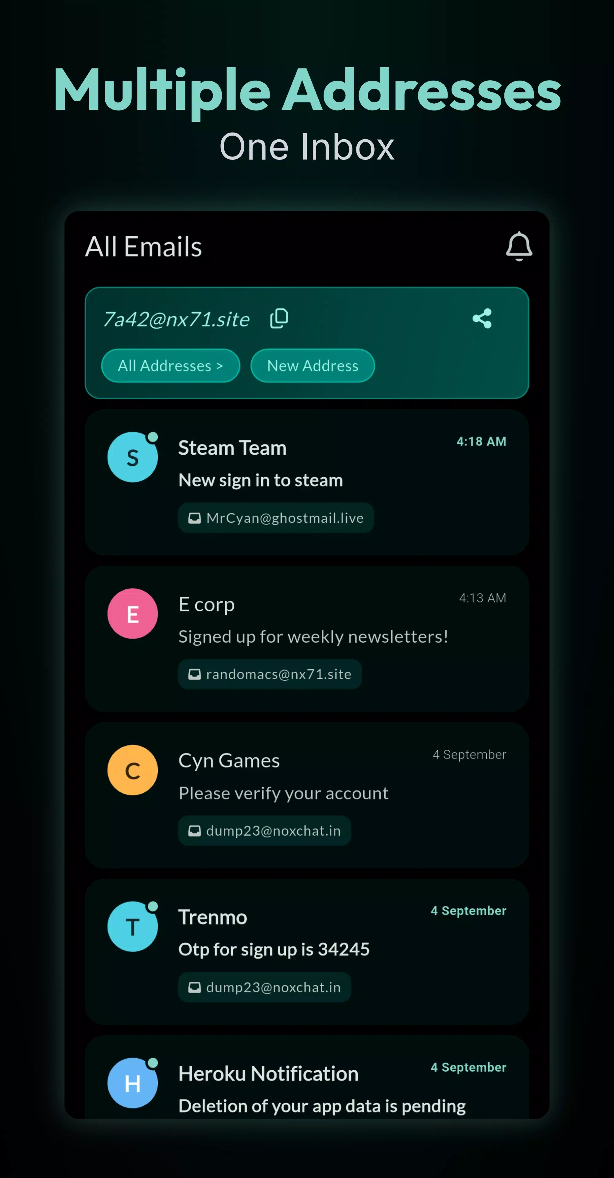 Ghostmail—Persistent Temp Mail Screenshot3