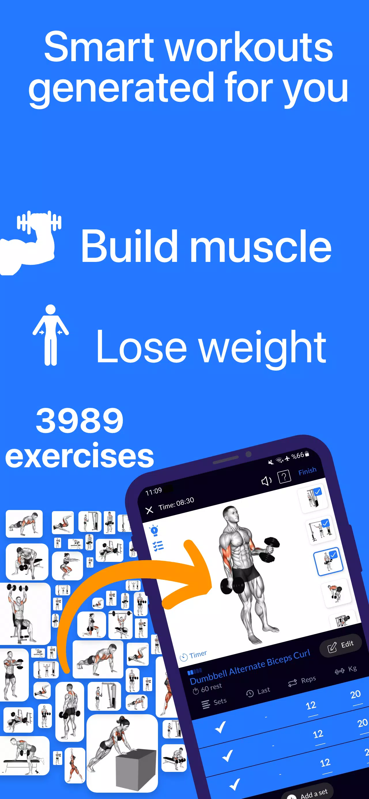 Workout Planner Gym Log・Fit AI Screenshot2