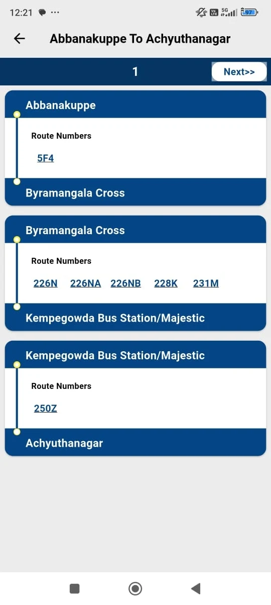 Bangalore Metro Route Map Fare Screenshot7