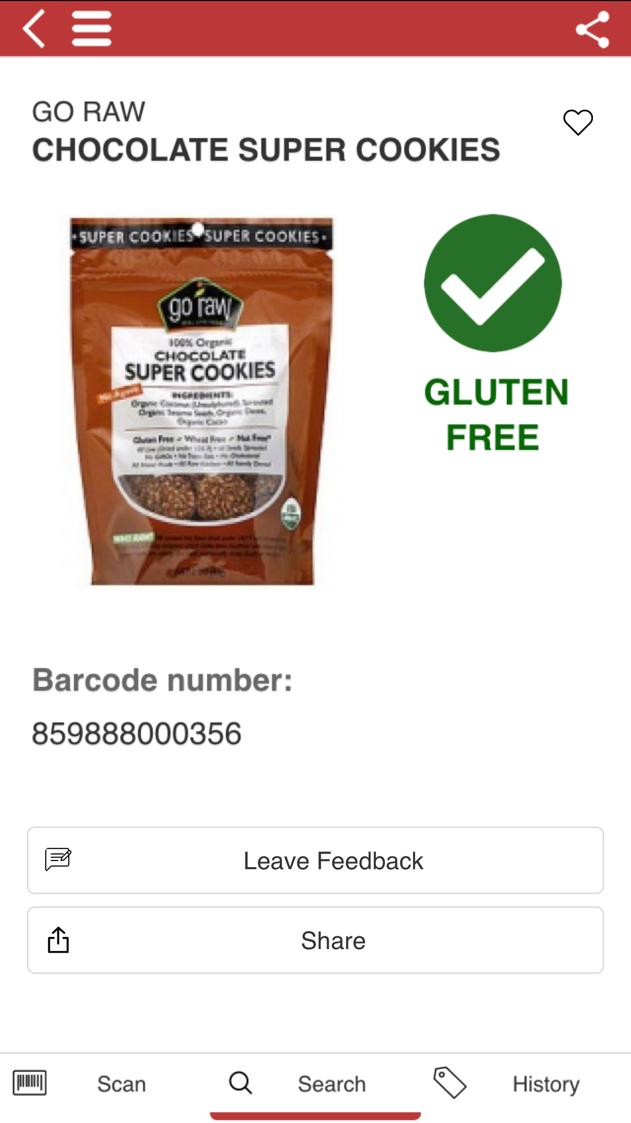 The Gluten Free Scanner Screenshot6