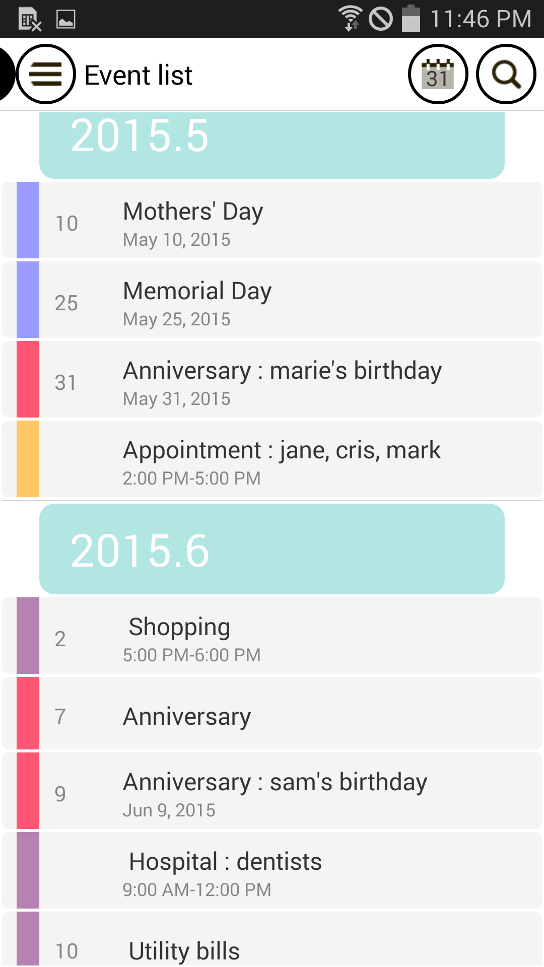 Good Calendar – Schedule, Memo Screenshot4
