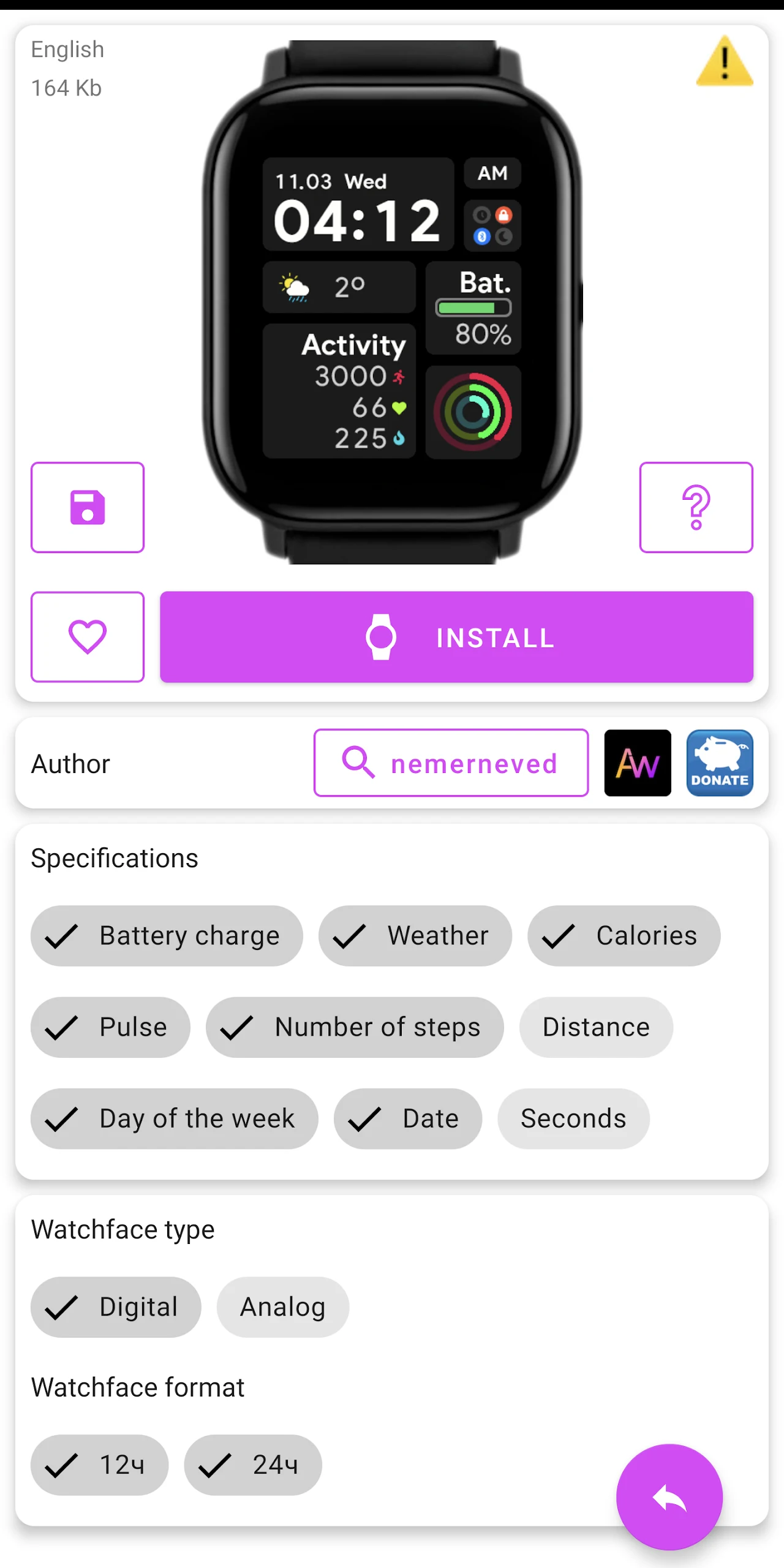Amazfit GTS 2 WatchFaces Screenshot3