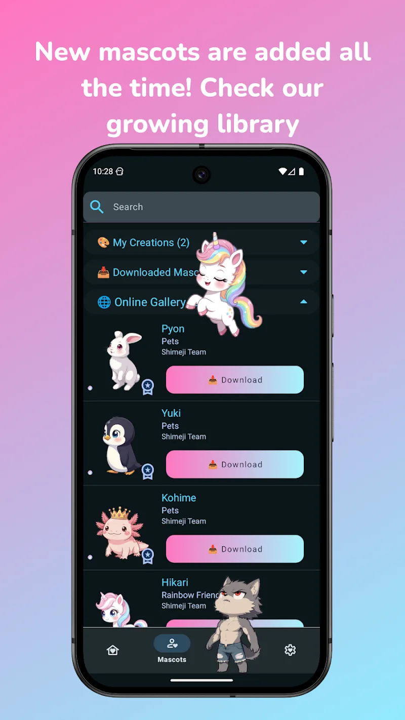 Shimeji: Screen Buddies Screenshot2