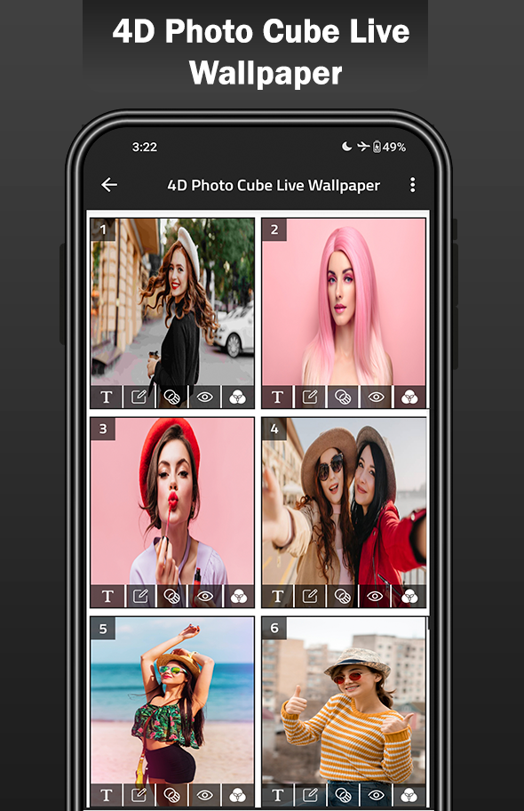 4D Photo Cube Live Wallpaper Screenshot2